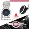 Diamonds Joystick Cover for Car Vehicle Rhinestones Push Start Button Decoration Easy Install Car Ignition Rockers