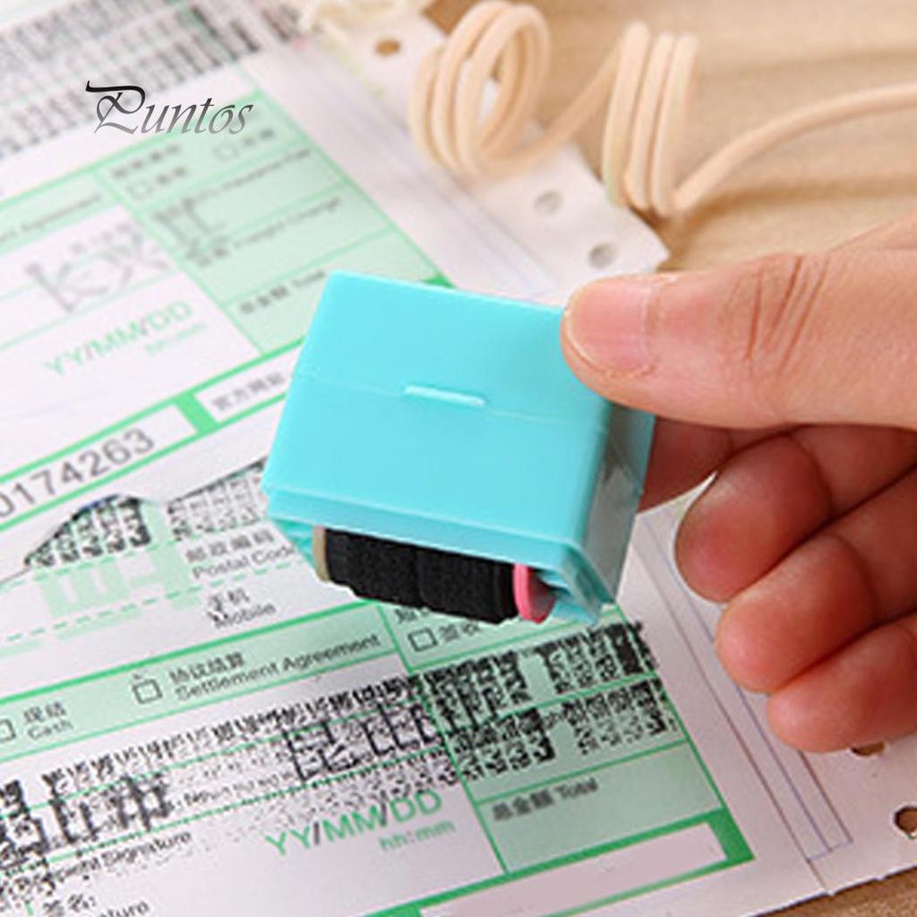 Nepořádné razítko ID Guard Mini Roller Razítko Samobarvící razítko ochrany soukromí