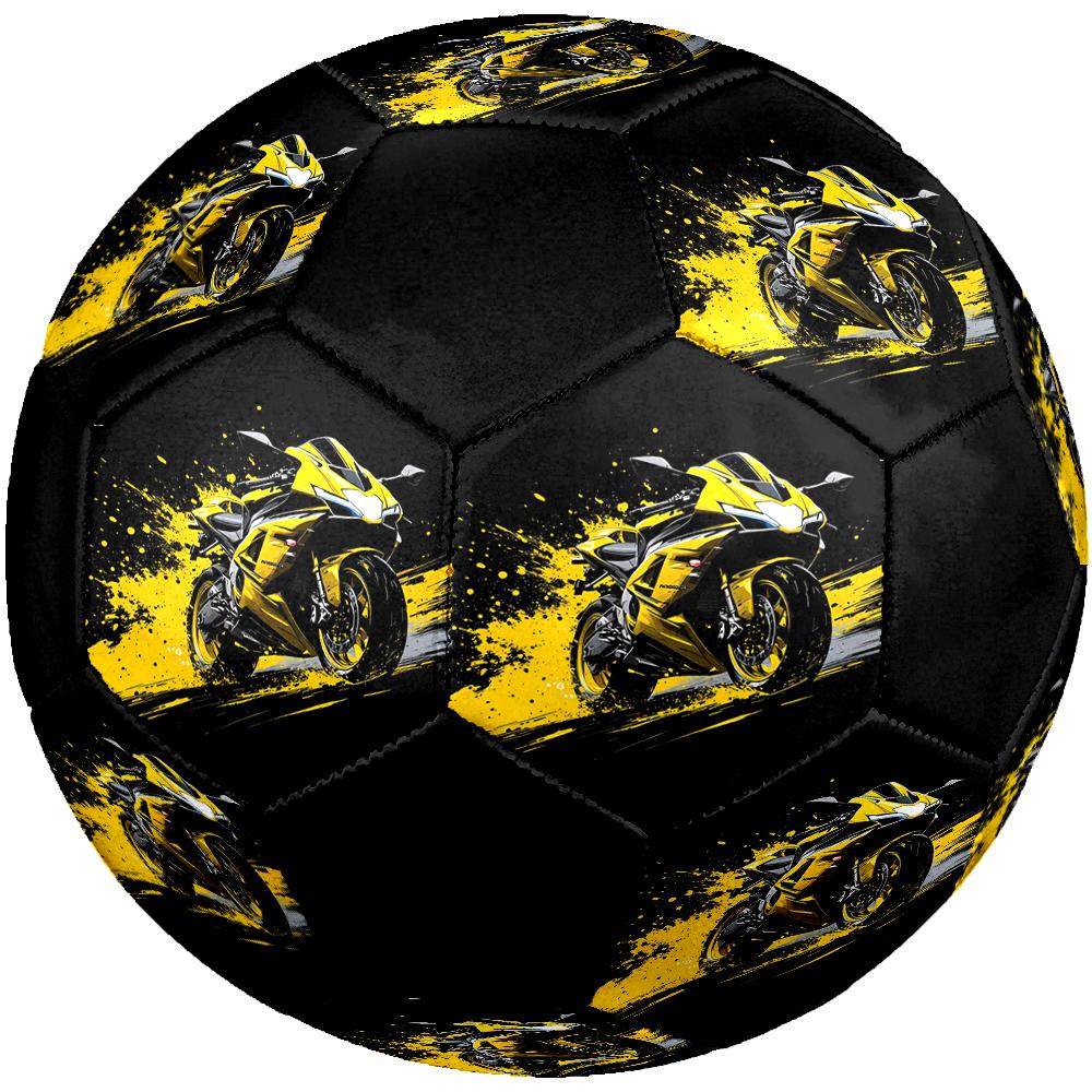 Motorcycle Theme Size 5 Soccer Ball, Suitable for Both Indoor and Outdoor Matches, a Gift Suitable for Everyone.