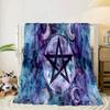 Pentagram And Moon Artwork Blanket Flannel Blanket Throw Blanket Sofa Cover Blanket Soft Premium Blanket Picnic Blanket Tv Blanket Gifts