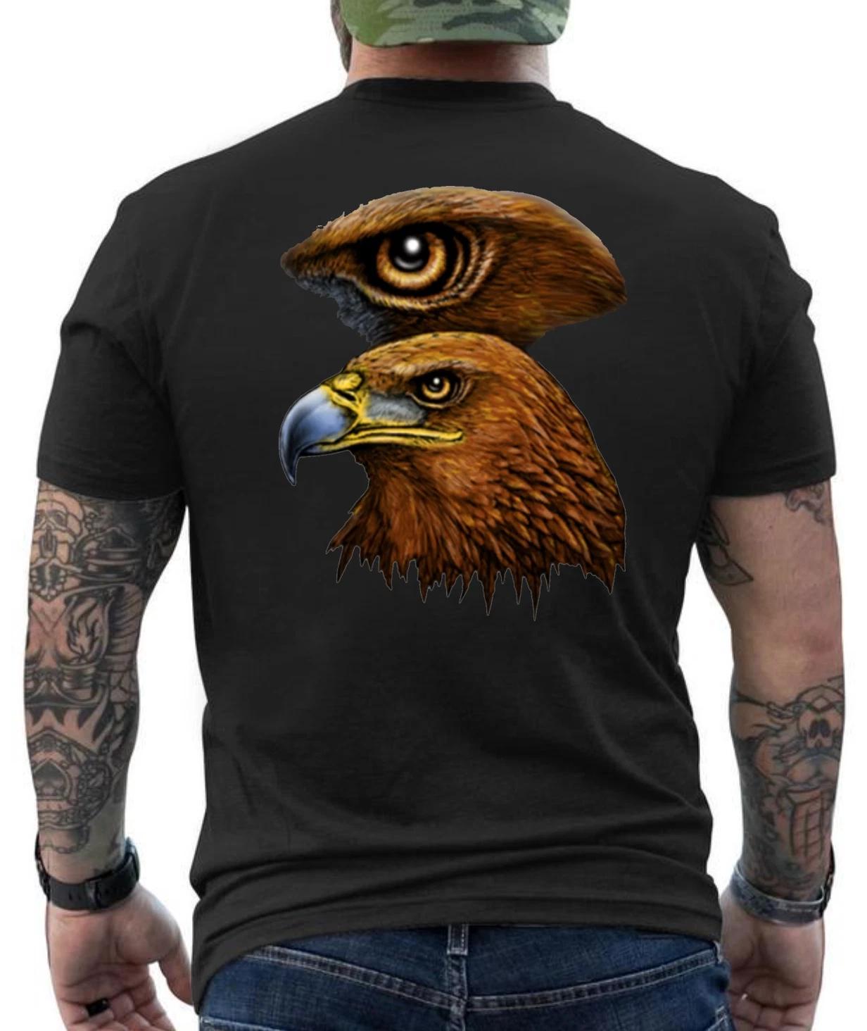 Hawk Eye Biker Graphic Design T- Shirt XXL