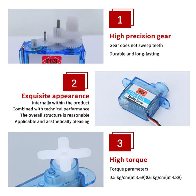 Micro Digital RC Servo 3.7g 4.3g High Precision Light Servo for RC Airplane Helicopter Boat Small RC Gadgets