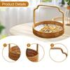 Fruit Bread Basket Tabletop Rustic Vegetables Food with Handle Serving Tray for Restaurant Baking Kitchen Counter Camping Picnic