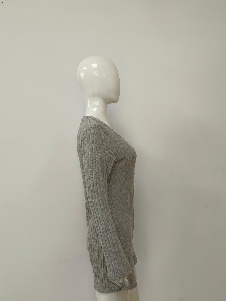 Dames Ribgebreide Jumpsuit - Herfst/Winter Europese & Amerikaanse Stijl, Casual Slim-fit
