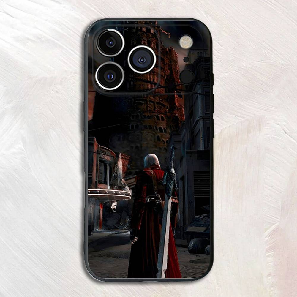 

D-Devil May Cry Данте Силиконовый Мягкий Чехол Для Телефона Для iPhone17,16,15,14,13,12,11 Pro Max Plus mini XS XR SE iPhone16