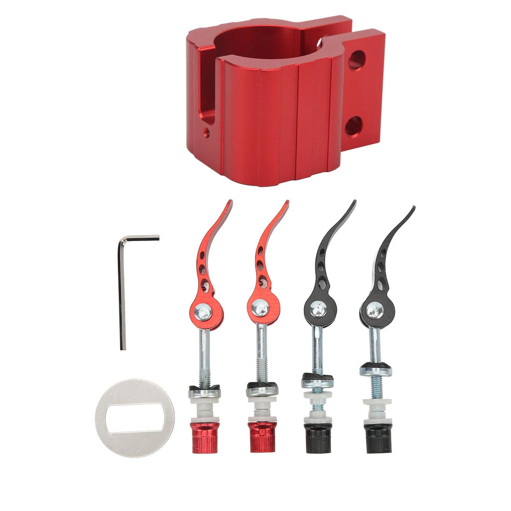 Klappklemme Elektroroller Robuster Schlossaufsatz Passend für ZERO 8X 10X 11X Elektroroller Rot