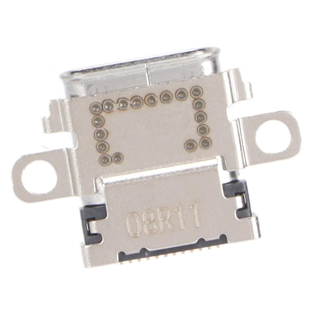 Replacement Type C Charging Port Metal USB C Power Charger Socket for Switch Console