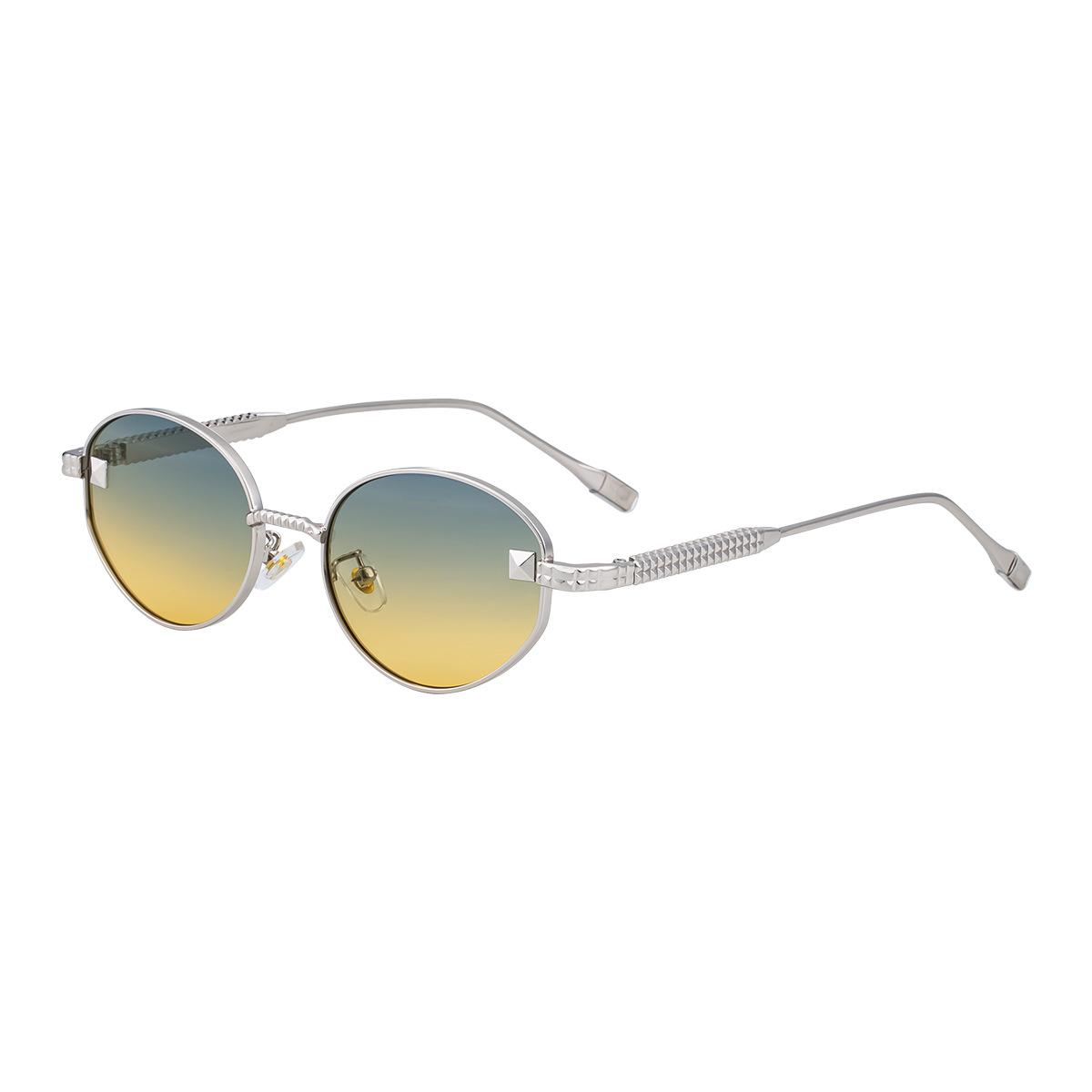 

JYL TS Women s Oval - Metal-Temple Trendy Sun-Protective DG-98376 c-3985