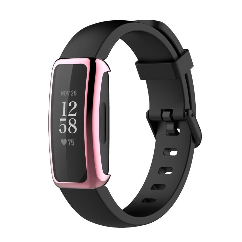 Case for Inspire 2/3 TPU Thin Plated Case Shock-Proof Cover All-Around Protective Bumper Shell Smartwatch