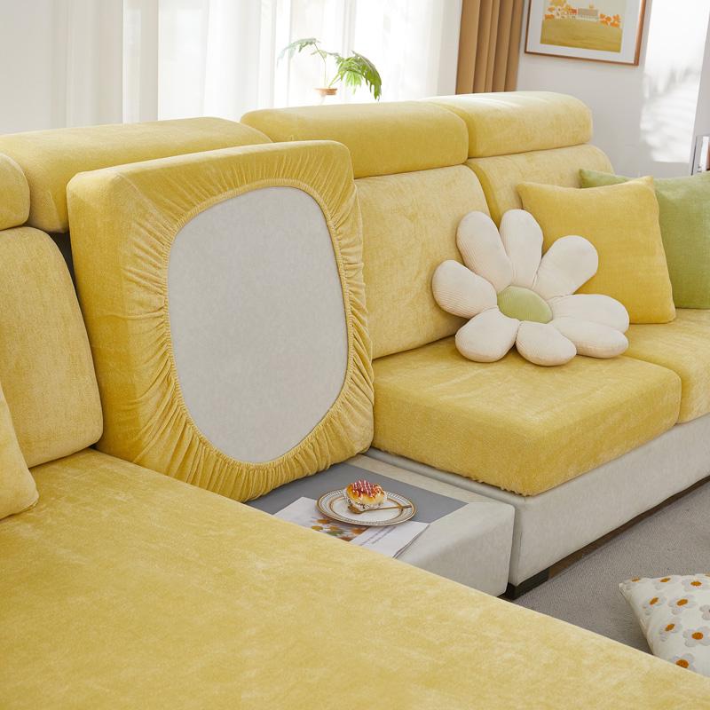 Elastic Sofa Chaise Cover Set Lounge for Living Room Cushion Seat Covers Adjustable Couch Armchairs 2 3 Seater Places Slipcovers