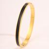 Titanium steel bracelet, oil dripping ring set, simple enamel bracelet, girls' high-end DIY ring, non-fading bracelet.