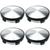 Modengzhe 4pcs Plastic Snap-in Wheel Center Hub Caps with Holes 60mm OD 55mm Inner