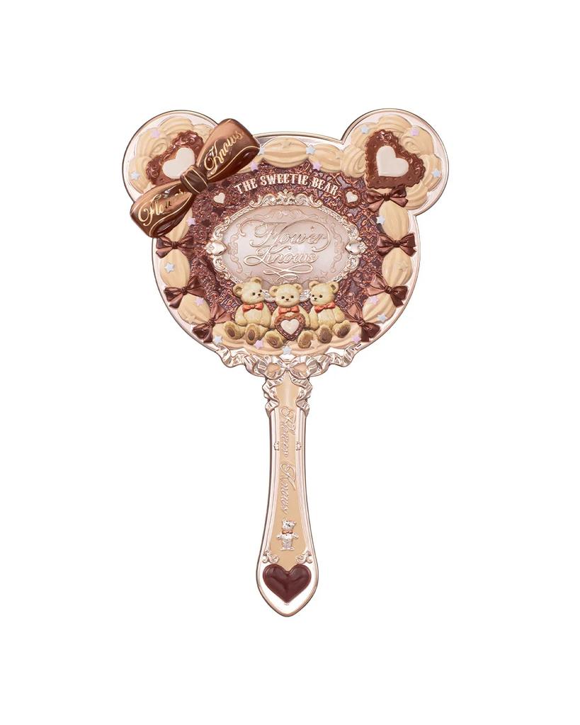 Flowerknows Specchio da Mano Portatile per Trucco Knight Unicorn Shell Pearl Collection Alta Bellezza