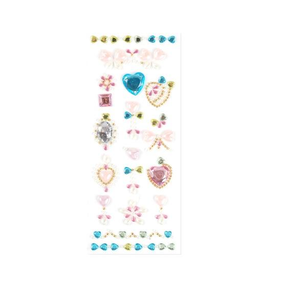 Acrylic Gem Face Stickers for Kids Colorful Rhinestone Self-Adhesive Gems for Girls Stage Performance