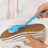 1 Pcs New Double-headed Long-handled Shoe Brush Shoe Polisher Toilet Washing Dishes Shoe Cleaning Brush Household Cleaning Tools