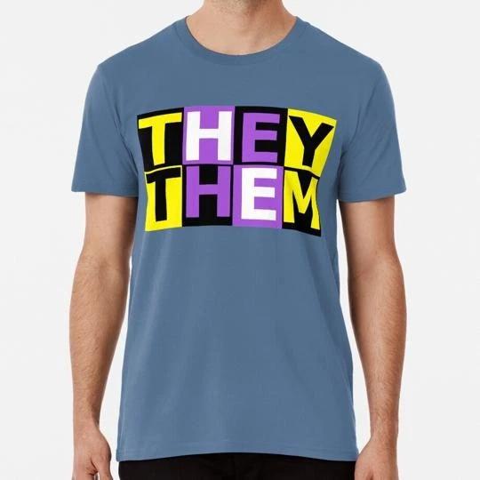 They Them Size S to 5XL Made in the USA T shirt S