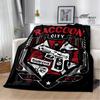 Biochemical Umbrella Printed Blanket Kids Warm Blanket Flannel Soft and Comfortable Blanket Home Travel Bedding Gift