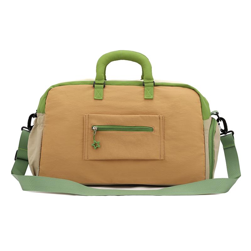 Travel Bag Women's Large Capacity Storage Bag Color Contrast Gym Bag