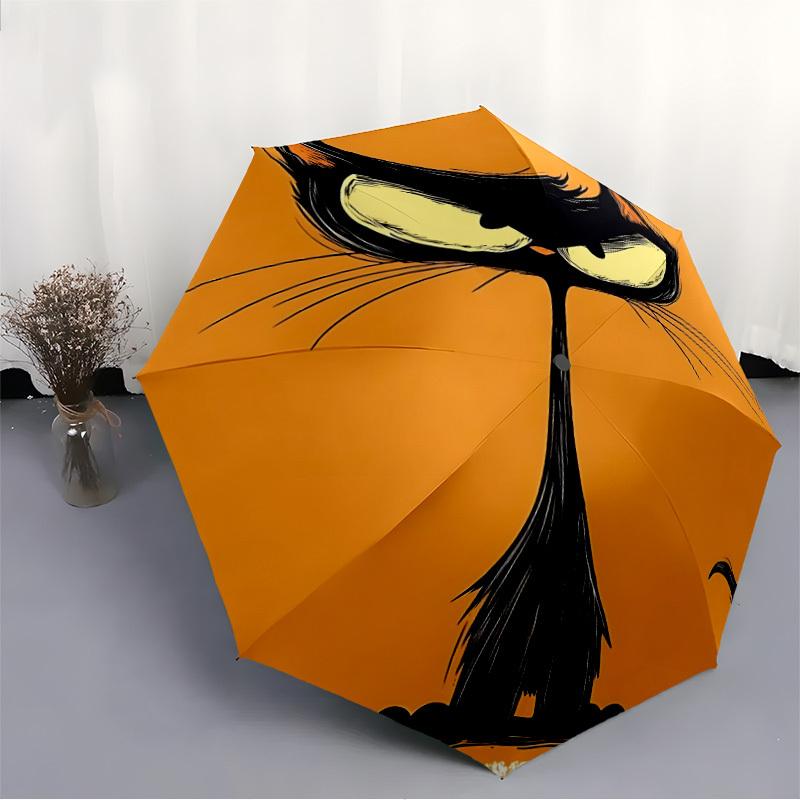 1pc Cat Whiskers Automatic Open/Close Umbrella Compact Folding Umbrella, All-Season Portable Umbrella for Women/Men F1124271