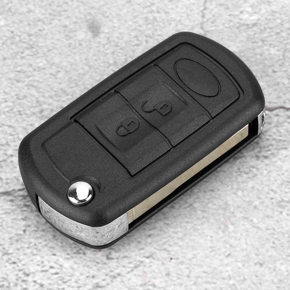 3 Button Car Remote Folding Flip Key Fob Case Blade Cover Shell Fit for Land Rover Discovery
