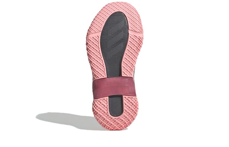 adidas 4Uture Rnr El K Cushioning Support Low Top Kids' Running Shoes Gray Pink Kids' FV2786