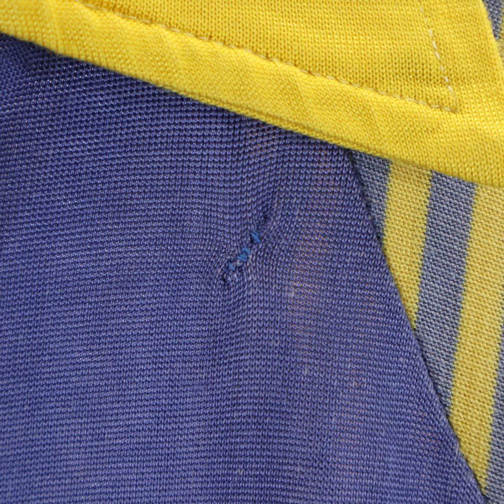 WILTON 50s Short sleeve Game shirt Polo shirt M Yellow x navy Old vintage Men's Used