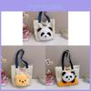 Panda Canvas Tote Bag Large Capacity Street Style For Daily Commute