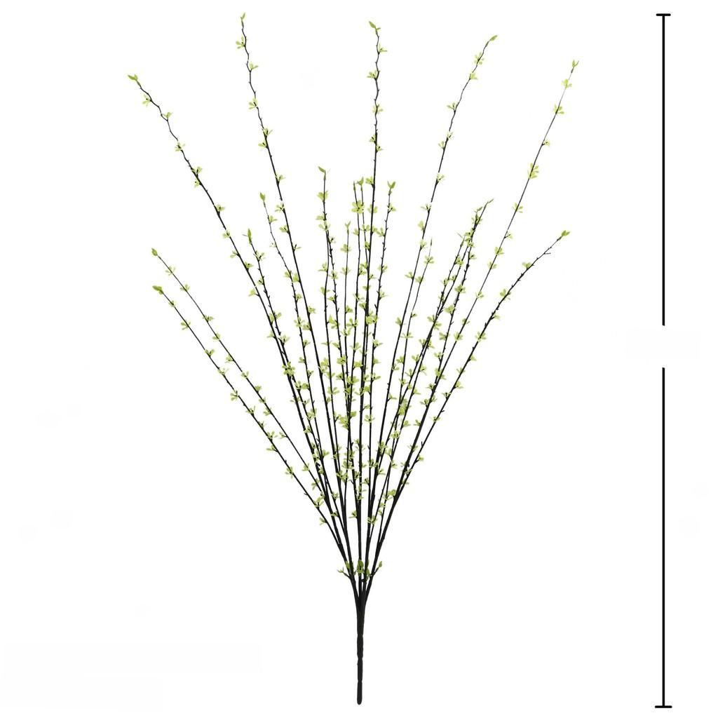 Искусственные заснеженные ветки ивы с цветами сливы для декора дома и фотосессий