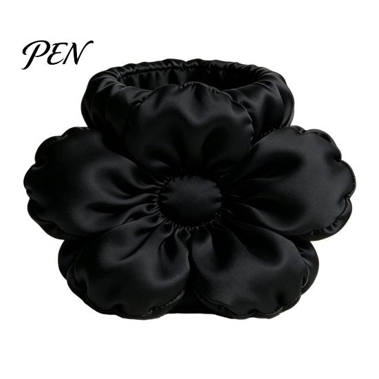 Modern Minimalist Pen Holder Satin Flower Holder, Petal Design Desk Organizer, Durable Stationery PLA Desktop Storage Container, for Home Office