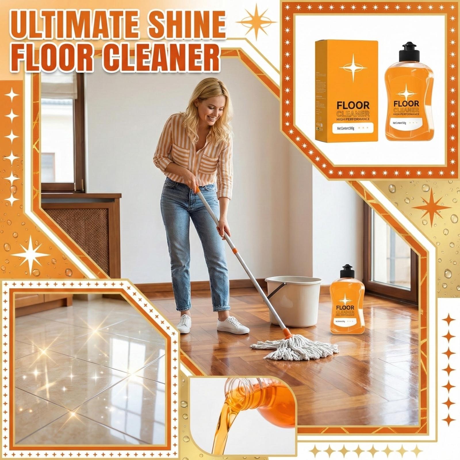 Floor Cleaner Stain Remover Descaling Brightening Stain Remover Cleaning Detergent 500ml One Size