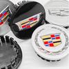 4 pieces 67mm Car Wheel Center Hub Cap Rim Cover for Cadillac CT5 STS XLR CT4 GT4 SLS SLR XT6 Escalade XT4 XT5 SRX XTS ELR BLS