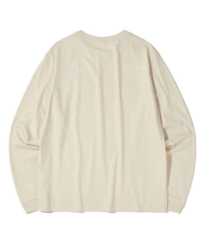 Welteoigseupelimeonteu Slash Longsleeves T-Shirts_Cream