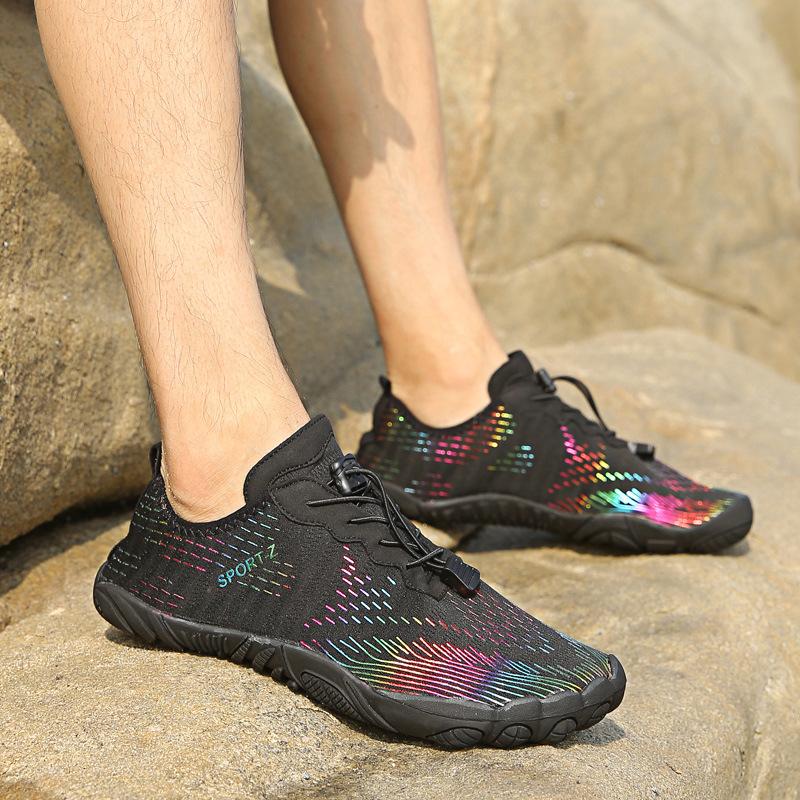 Men's mountaineering, hiking, rock climbing shoes, barefoot five-finger shoes, women's outdoor swimming, creek walking and wading sports and leisure