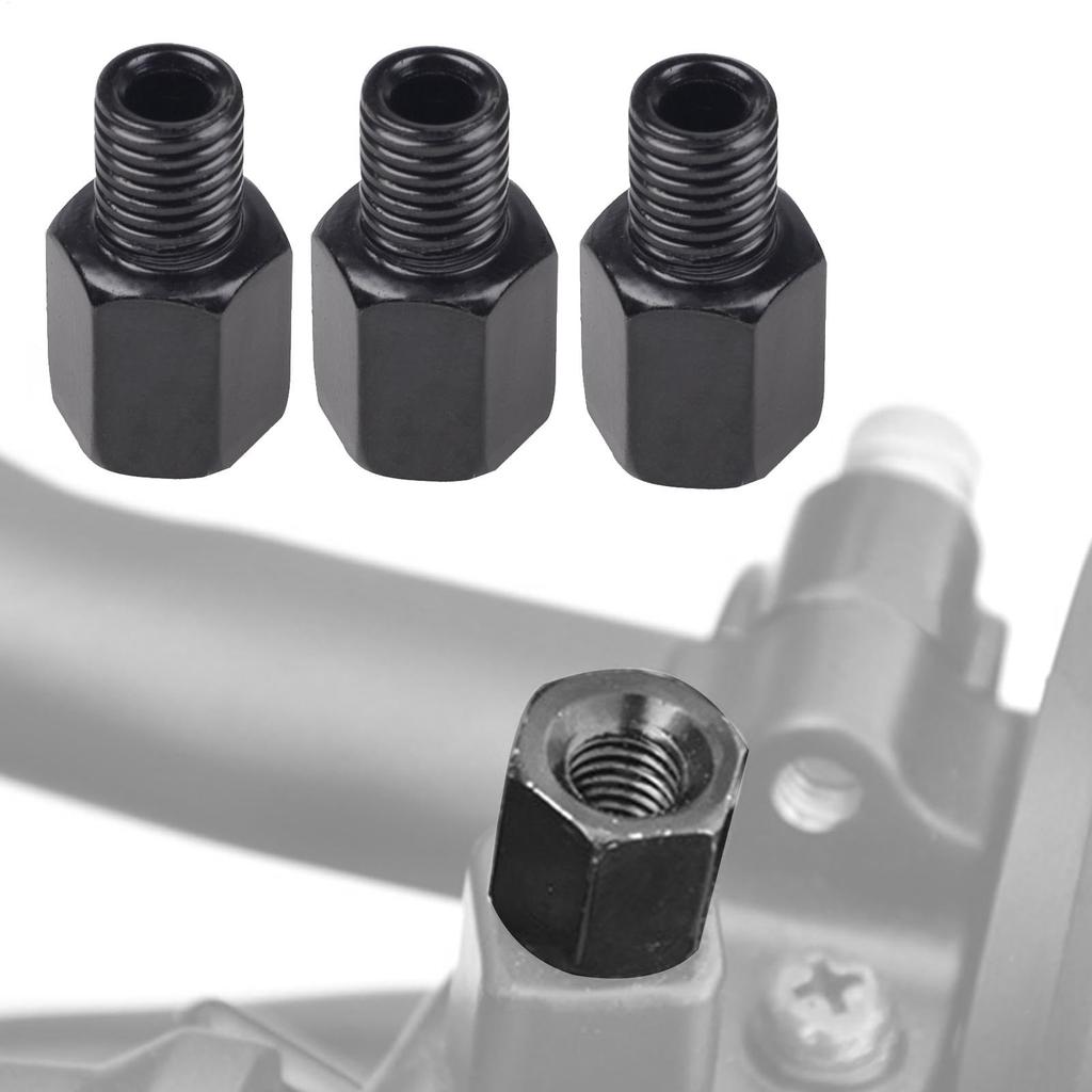 Motorcycle Mirror Conversion Adapter 4pcs Bike Mirror Adapter Screw Conversion Adapter M8/M10 Height Adjustment