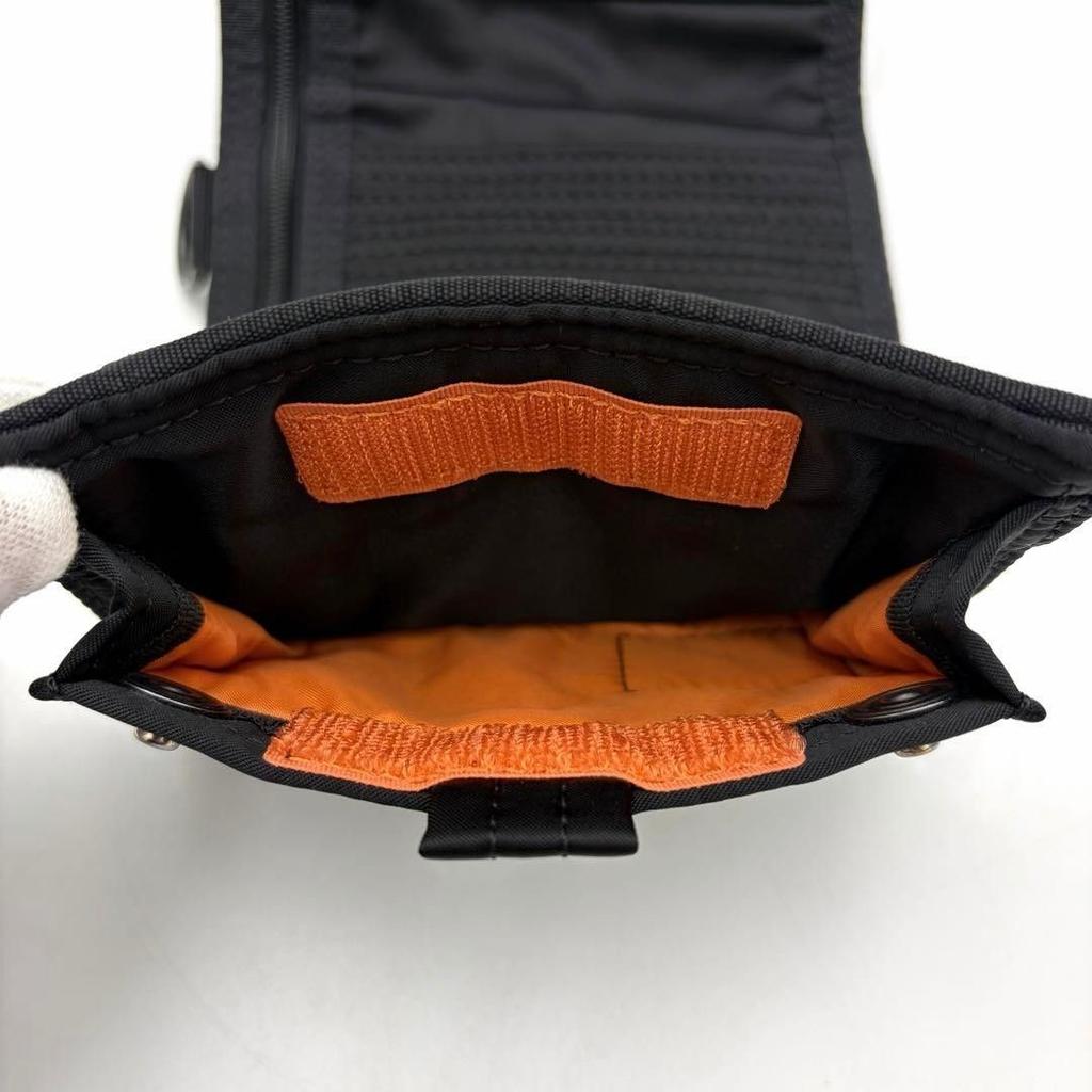 PORTER YOSHIDA TANKER POCKET WALLET M Black Nylon Lightweight Used