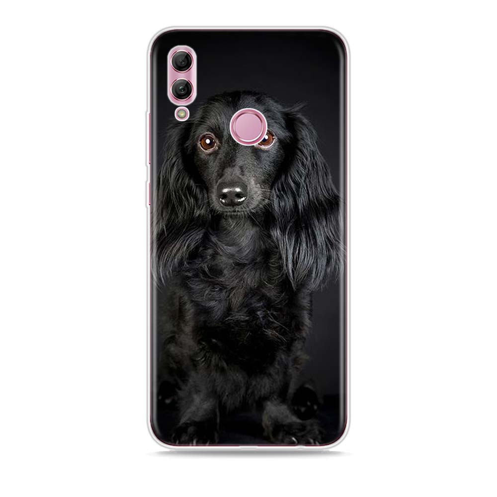 Silikonový kryt pro psy jezevčíka dobrmana pro Honor 30 30S 30i 9 10 9A 9C 9S 9N 10i 10X 9X Lite Pro 5G pouzdro na telefon