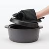 MUJI Pot Holder That Can Also Be Used As Trivet Dark Gray Cotton Plain Weave
