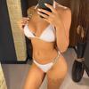 New Diamond Metal Chain Scrunch Butt Bikini Women Swimwear Female Swimsuit Two-pieces Bikini Set Bather Bathing Suit Swim