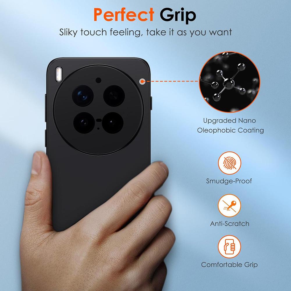 Tuiying002 Black Ultra Thin Matte Silicone Soft Case For Vivo X300 X200 Fe Promini X200s X100 X100s X90 X80 X70 Pro Ultra Pro+ Cover Shell