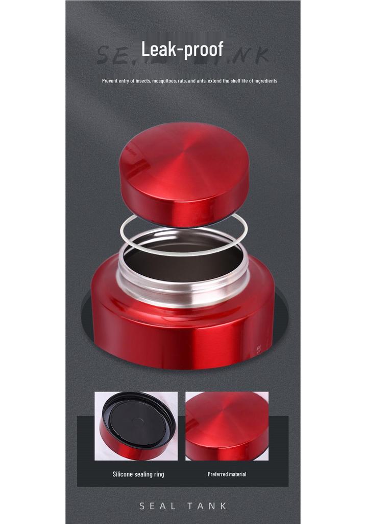 Engraved Stainless Steel Tea Storage Jar for Black, Green, and Flower Tea - Sealed Gift Packaging