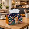 1pc Playful Nature Tissue Holder | Versatile Napkin Dispenser, Available In Two Sizes Perfect for Home, Parties, And Car Decor Featuring a Tabby Cat W