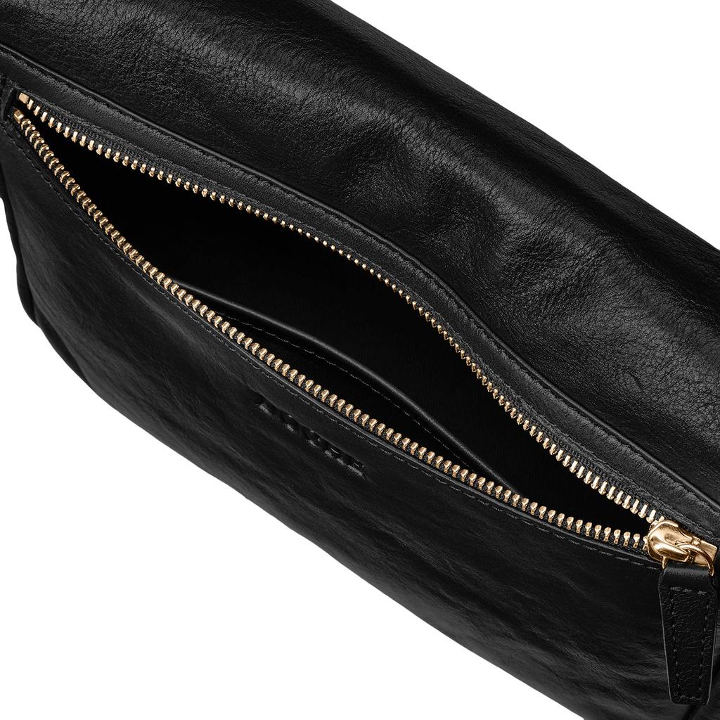Dorce Leather Shoulder Bag MAB-2930 Black