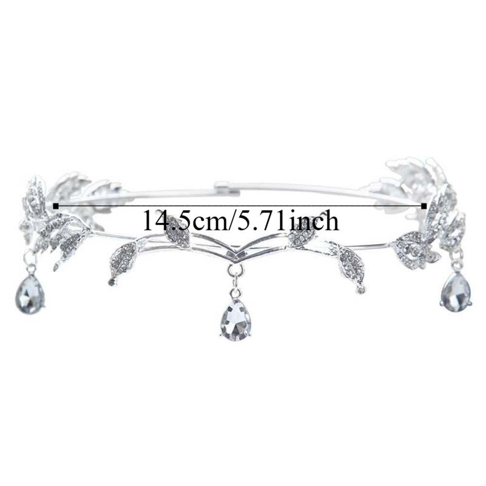 Exquisite Crystal Forehead Accessory Elegant Bride Shiny Hair Hoop Elf Rhinestone Headband Wedding