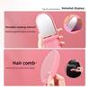 Set de Botellas Vacías de Viaje Set de 7 Piezas, Botellas para Sub-envasado de Cosméticos Espejo de Maquillaje Portátil Set de Peine