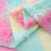 155x45cm Tie Dyed Lamb Fleece Fabric Gradient Short Plush Fabric For Winter Coats, Pajamas, Quilts, Handmade DIY Fabric TJ8911