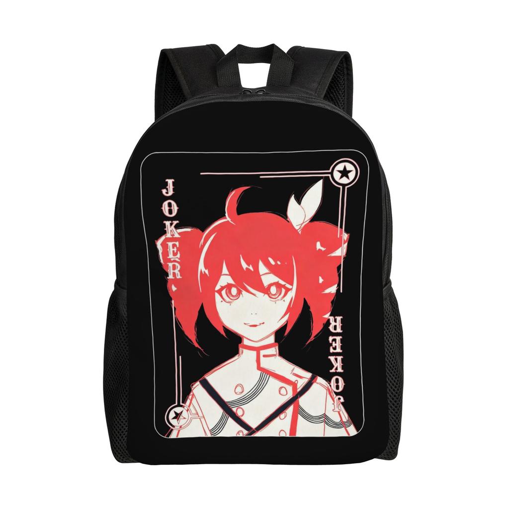Cartoon Kasane Teto Rucksack für Männer Frauen Teenager High School Arbeits-Tagesrucksack Laptop Computer Leinwandtaschen Sport