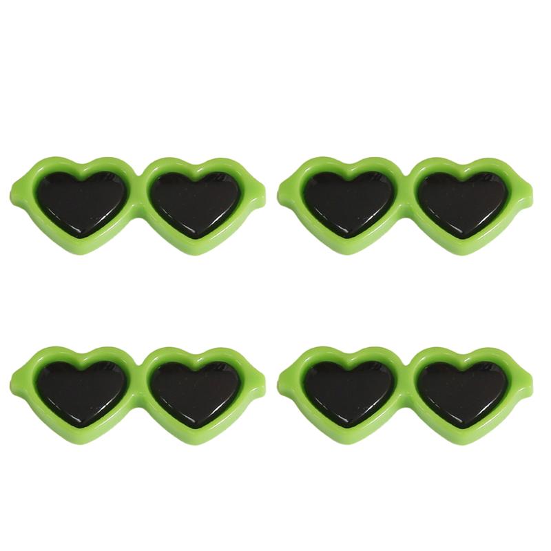 10pcs/bag Acrylic Heart-Shaped Glasses DIY Crafts To Make Jewelry Accessories