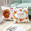 Yellow Thanksgiving Pillow Home Cartoon Animal Sofa Cushion Cover Peach Skin Office Cushion Cover
