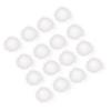 16Pcs Soft Pompom Balls for DIY Sweater Hat Shoes Craft Projects Clothing Accessories Decor Gift Set 8Cm Diameter Elastic Rope