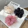 1pc Spring and Summer Oversized Organza Large Intestine Hair Loop Mesh Temperament Fat Intestine Loop Lock Edge Headband Flower